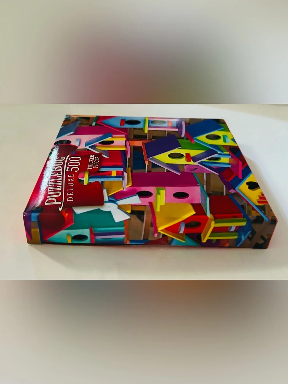 New “Vibrant Birdhouse Village” Puzzle 500 Pieces Puzzlebug DeLuxe 20” x 12”